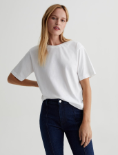 AG JEANS EMRATA X AG ALBRIGHT CREW - EX WHITE