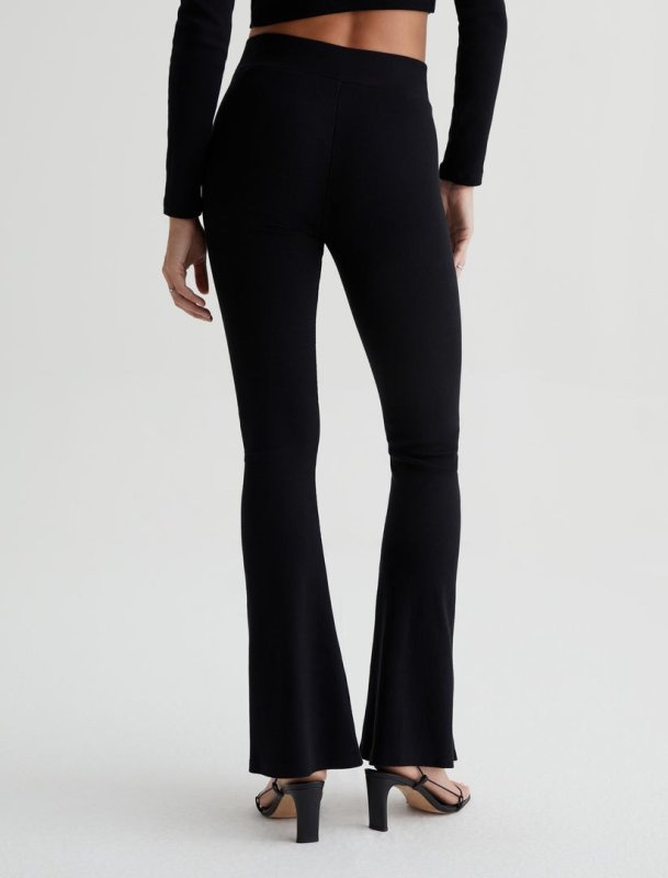 AG JEANS EMRATA X AG HIGH RISE FLARE - TRUE BLACK