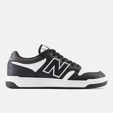 NEW BALANCE UNISEX 480 - WHITE WITH BLACK