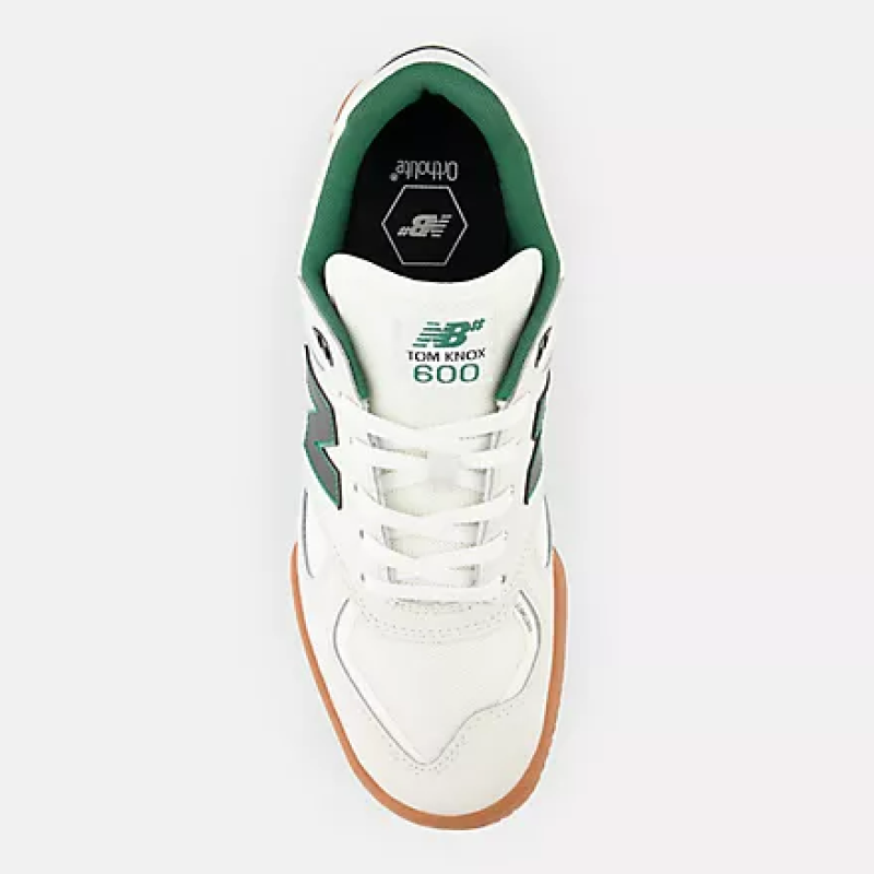 NEW BALANCE UNISEX NB NUMERIC TOM KNOX 600 - WHITE WITH GREEN