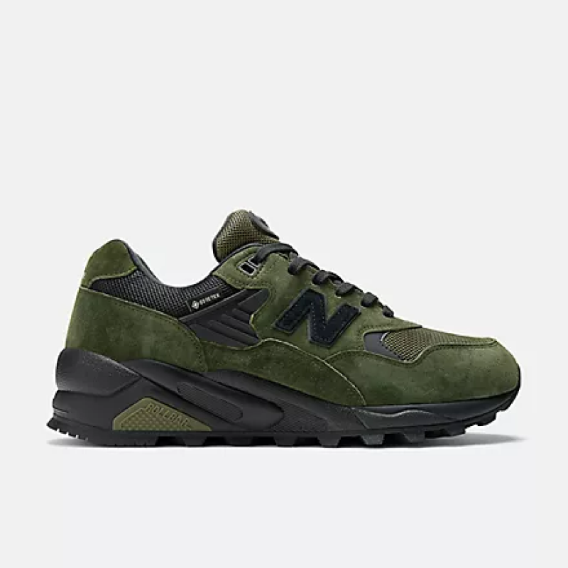 NEW BALANCE MEN'S 580 - KOMBU WITH BLACK AND HOT MARIGOLD