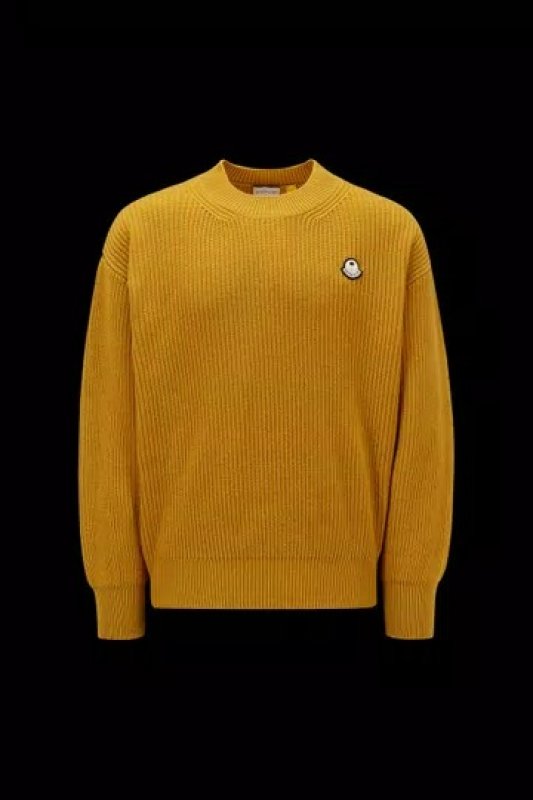 MONCLER WOOL SWEATER - YELLOW