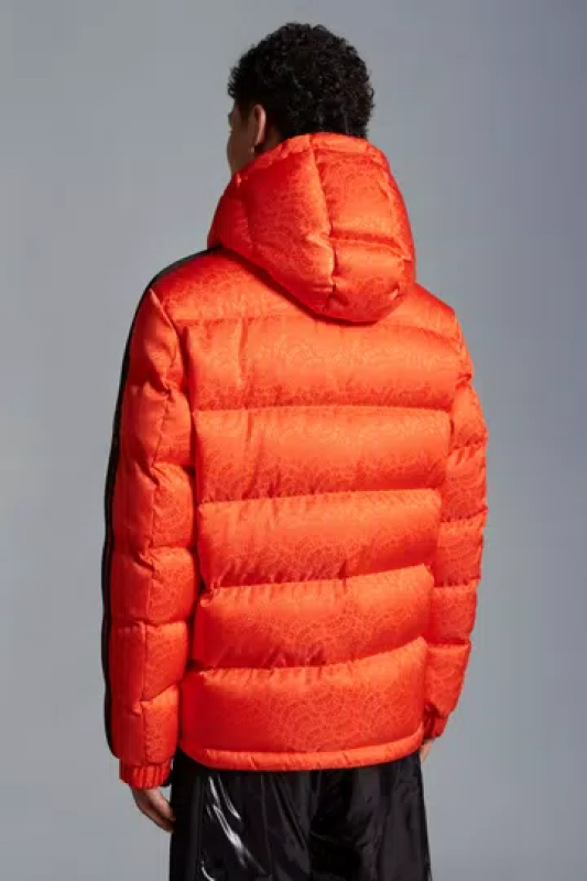 MONCLER X ADIDAS ORIGINALS ALPBACH SHORT DOWN JACKET - ORANGE