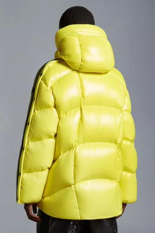 MONCLER X ADIDAS ORIGINALS BAISER SHORT DOWN JACKET - BRIGHT YELLOW