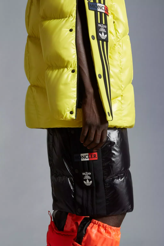 MONCLER X ADIDAS ORIGINALS BAISER SHORT DOWN JACKET - BRIGHT YELLOW