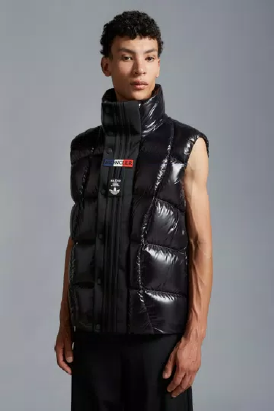 MONCLER X ADIDAS ORIGINALS BOZON DOWN VEST - BLACK