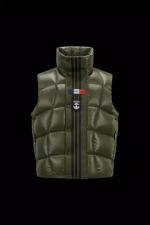 MONCLER X ADIDAS ORIGINALS BOZON DOWN VEST - DARK GREEN