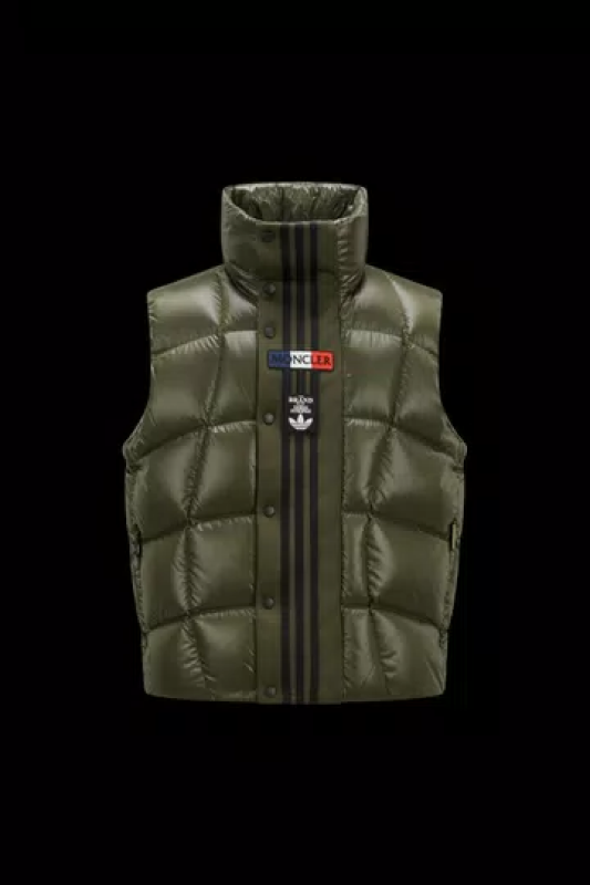 MONCLER X ADIDAS ORIGINALS BOZON DOWN VEST - DARK GREEN
