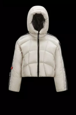 MONCLER X ADIDAS ORIGINALS FUSINE SHORT DOWN JACKET - WHITE