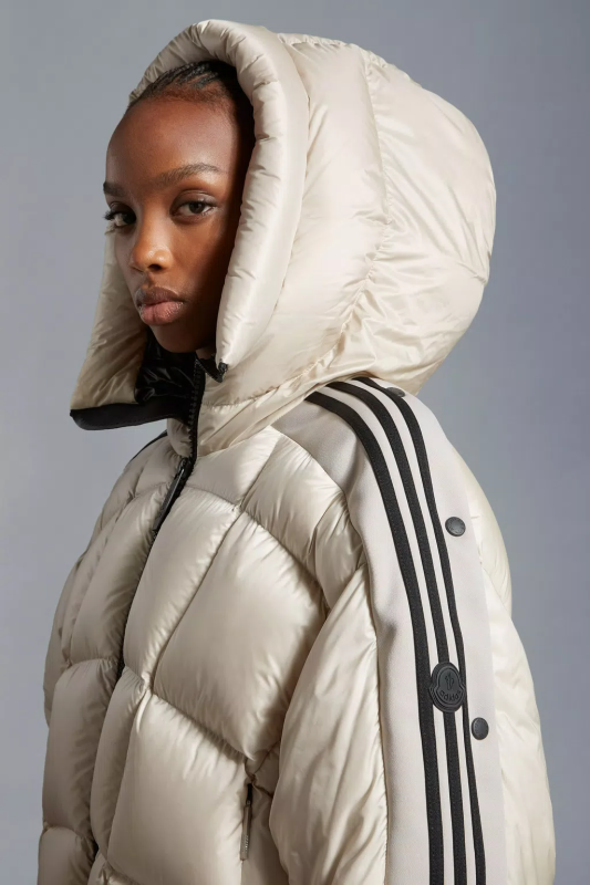 MONCLER X ADIDAS ORIGINALS FUSINE SHORT DOWN JACKET - WHITE