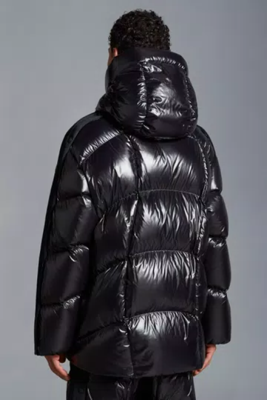 MONCLER X ADIDAS ORIGINALS BAISER SHORT DOWN JACKET - BLACK