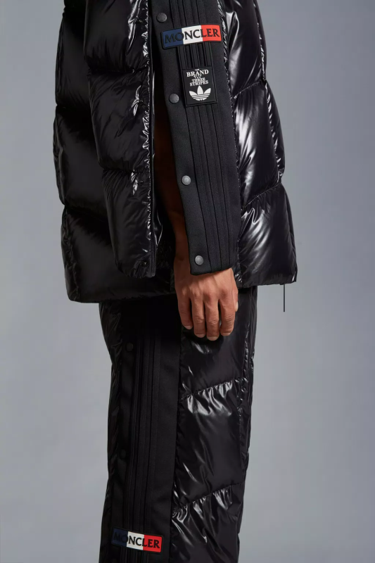 MONCLER X ADIDAS ORIGINALS BAISER SHORT DOWN JACKET - BLACK