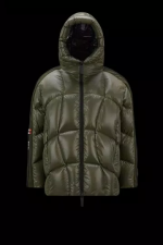 MONCLER X ADIDAS ORIGINALS BAISER SHORT DOWN JACKET - DARK GREEN