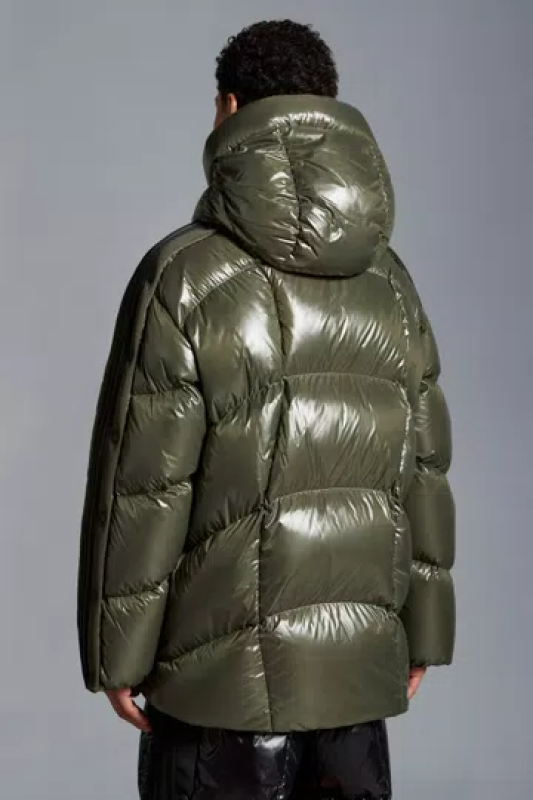 MONCLER X ADIDAS ORIGINALS BAISER SHORT DOWN JACKET - DARK GREEN