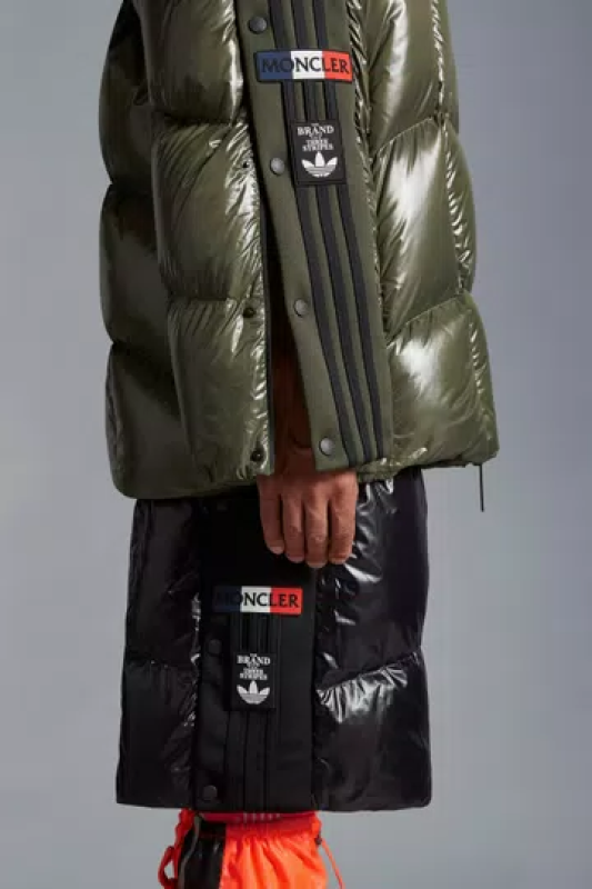 MONCLER X ADIDAS ORIGINALS BAISER SHORT DOWN JACKET - DARK GREEN