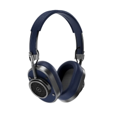 MASTER & DYNAMIC MH40 WIRELESS WIRELESS OVER-EAR HEADPHONES - GUNMETAL / NAVY LEATHER