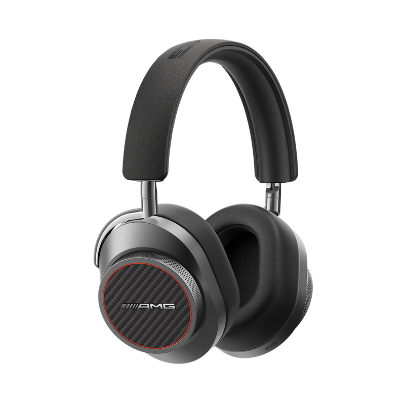 MASTER & DYNAMIC MW75 MERCEDES-AMG ACTIVE NOISE-CANCELLING TRUE WIRELESS EARPHONES - BLACK METAL / BLACK LEATHER