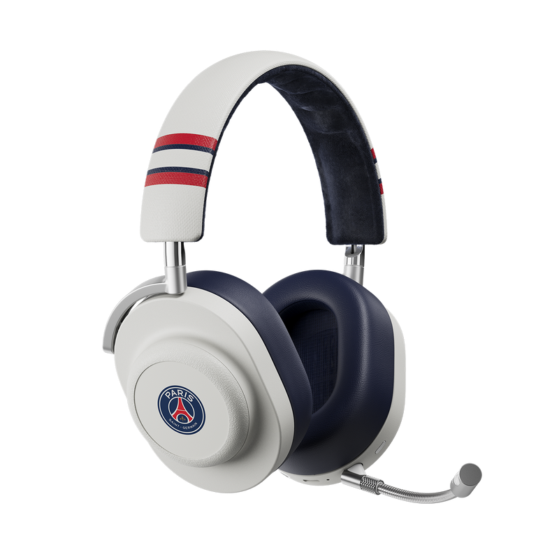 MASTER & DYNAMIC MG20 PARIS SAINT-GERMAIN WIRELESS GAMING HEADPHONES - WHITE / GRAPHITE GREY