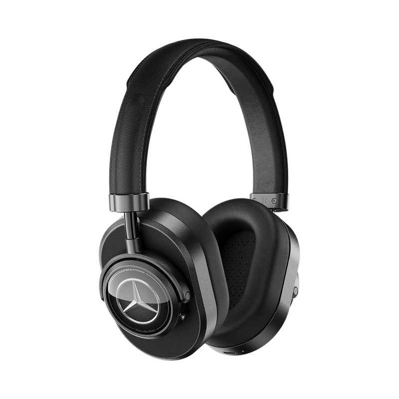 MASTER & DYNAMIC MW65 MERCEDES-BENZ WIRELESS HEADPHONES - BLACK METAL / BLACK LEATHER