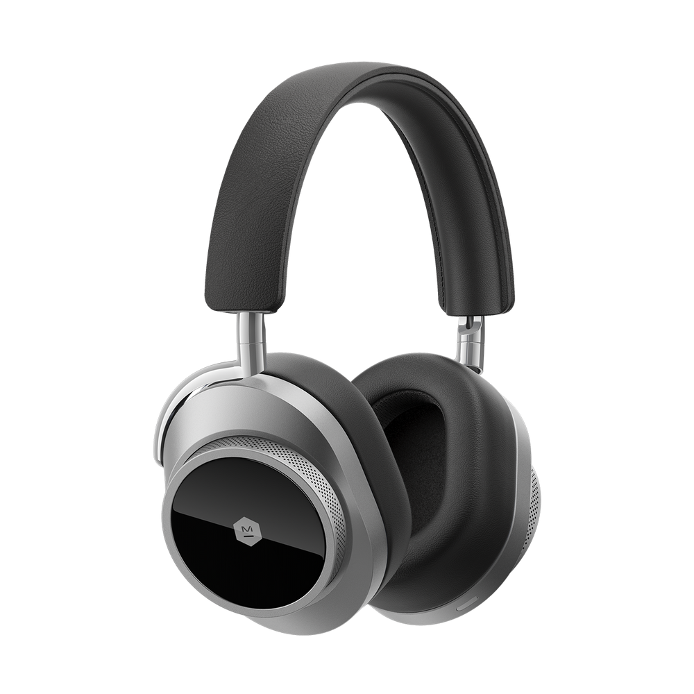 MASTER & DYNAMIC MW75 WIRELESS HEADPHONES - SILVER METAL / BLACK LEATHER