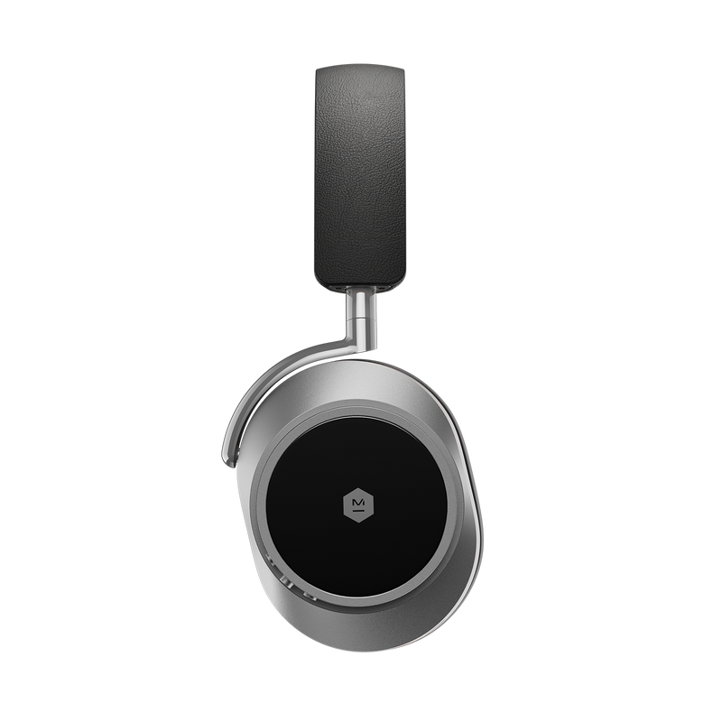 MASTER & DYNAMIC MW75 WIRELESS HEADPHONES - SILVER METAL / BLACK LEATHER