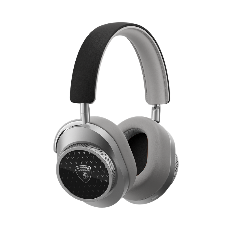 MASTER & DYNAMIC MW75 AUTOMOBILI LAMBORGHINI  WIRELESS HEADPHONES - SILVER/BLACK AND WHITE