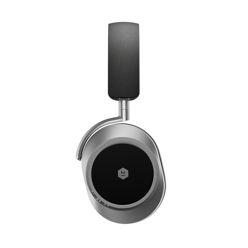 MASTER & DYNAMIC MW75 WIRELESS HEADPHONES - SILVER METAL / BLACK LEATHER