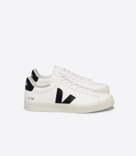 VEJA CAMPO CHROMEFREE LEATHER WHITE BLACK