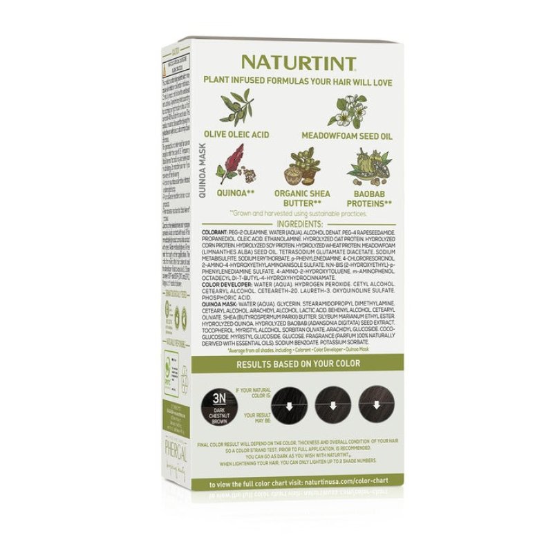 NATURTINT PERMANENT HAIR COLOR 3N DARK CHESTNUT BROWN