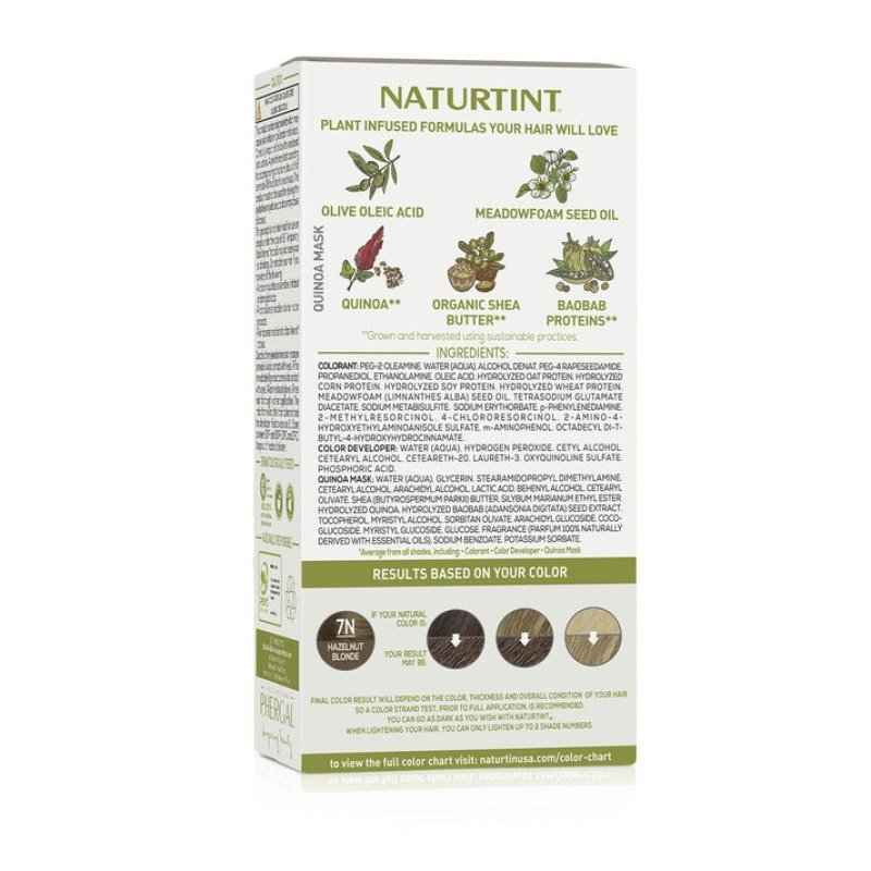 NATURTINT PERMANENT HAIR COLOR 7N HAZELNUT BLONDE