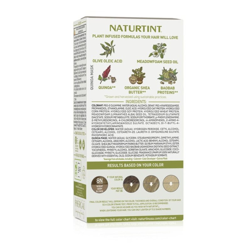NATURTINT PERMANENT HAIR COLOR 8N WHEAT GERM BLONDE