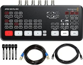 BLACKMAGIC DESIGN ATEM SDI PRO ISO LIVE STREAM SWITCHER BUNDLE