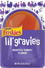 PURINA FRISKIES LIL' GRAVIES -TURKEY- 1.55 OZ - 16 ADET