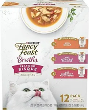 PURINA FANCY FEAST BROTHS - 1.4 OZ - 12 ADET
