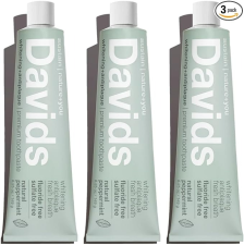 DAVIDS FLUORIDE FREE TOOTHPASTE - 5.25 OZ - 3 ADET