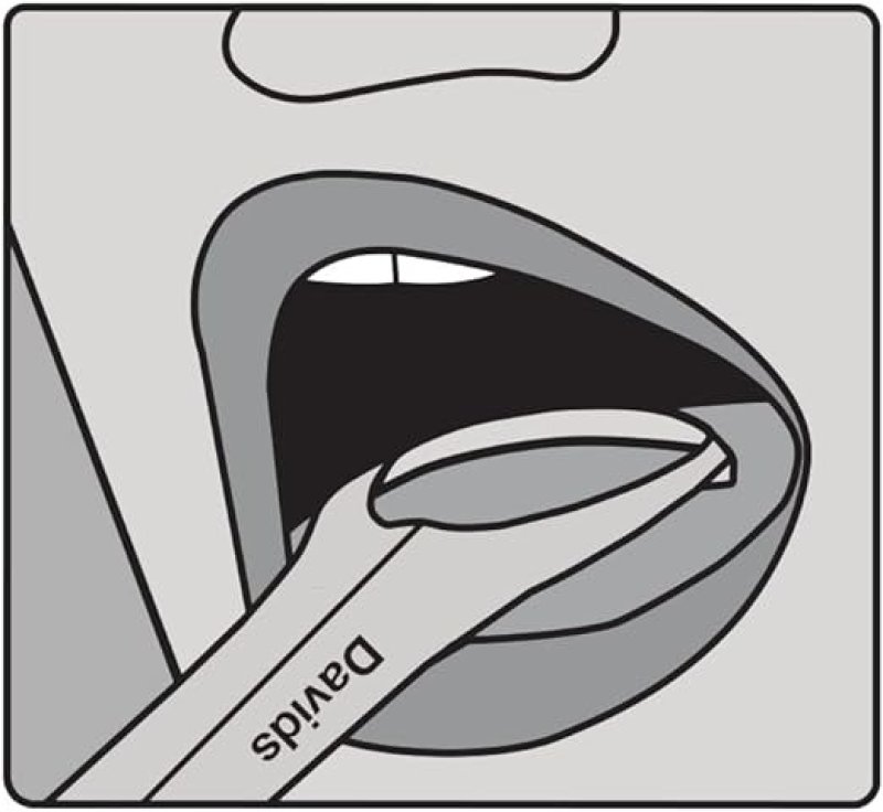DAVIDS 100% MEDICAL GRADE STAINLESS STEEL PROFESSIONAL TONGUE SCRAPER