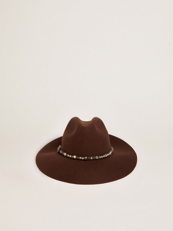 GOLDEN GOOSE COFFEE BROWN HAT