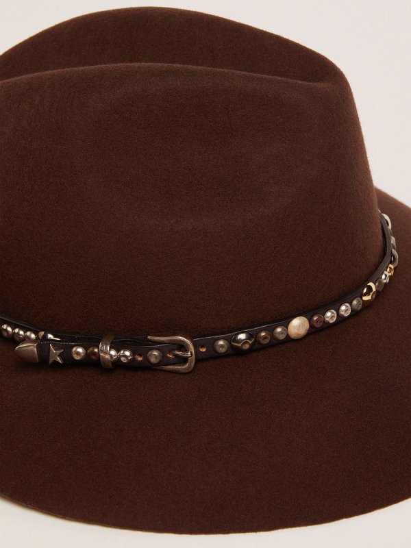 GOLDEN GOOSE COFFEE BROWN HAT