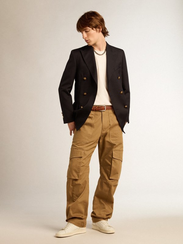 GOLDEN GOOSE MEN'S DOUBLE BREASTED BLAZER