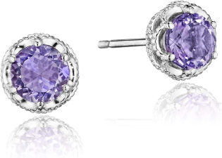 TACORI PETITE CRESCENT CROWN COLLECTION AMETHYST STUD EARRINGS