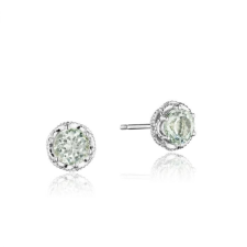 TACORI CRESCENT CROWN COLLECTION PRASIOLITE STUD EARRINGS