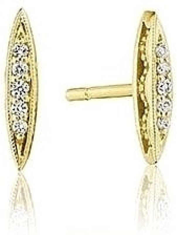 TACORI SURFBOARD GOLD STUD EARRING