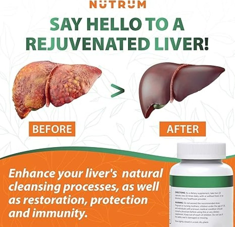 NUTRUM LIVER CLEANSE AND DETOX HEALTH SUPPORT SUPPLEMENT - 60 KAPSUL