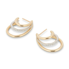G. LABEL BY GOOP REID THREE-HOOP EARRINGS
