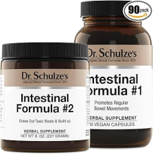 DR. SCHULZE'S INTESTINAL FORMULA #2 - 8 OZ AND INTESTINAL FORMULA #1 CAPSULES - 90 KAPSUL