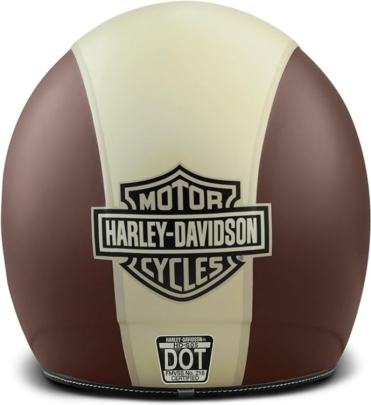 HARLEY-DAVIDSON MASON'S YARD SUN SHIELD S05 3/4 HELMET WITH DROP DOWN SUN VISOR