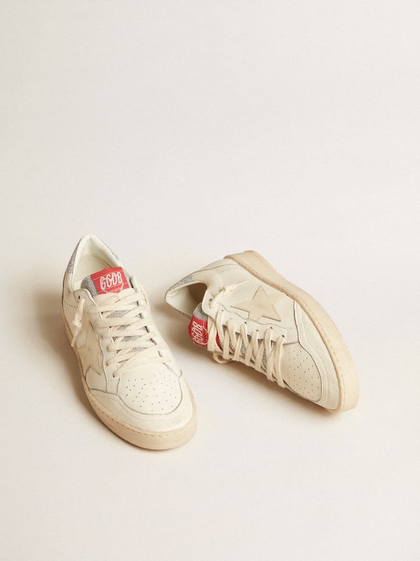 GOLDEN GOOSE WOMEN’S BALL STAR LTD WITH WHITE STAR AND CRYSTAL HEEL TAB