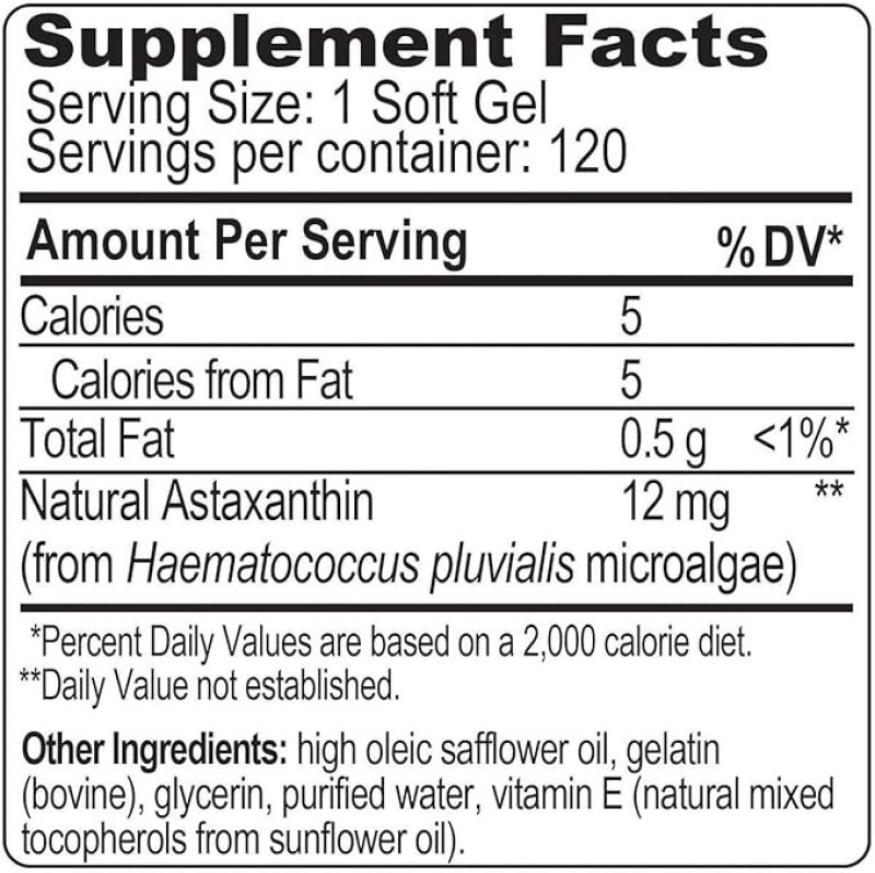 NUTREX HAWAII BIOASTIN HAWAIIN ASTAXANTHIN 12 MG - 120 ADET