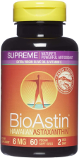NUTREX HAWAII BIOASTIN SUPREME HAWAIIAN ASTAXANTHIN - 6 MG - 60 SOFTGELS