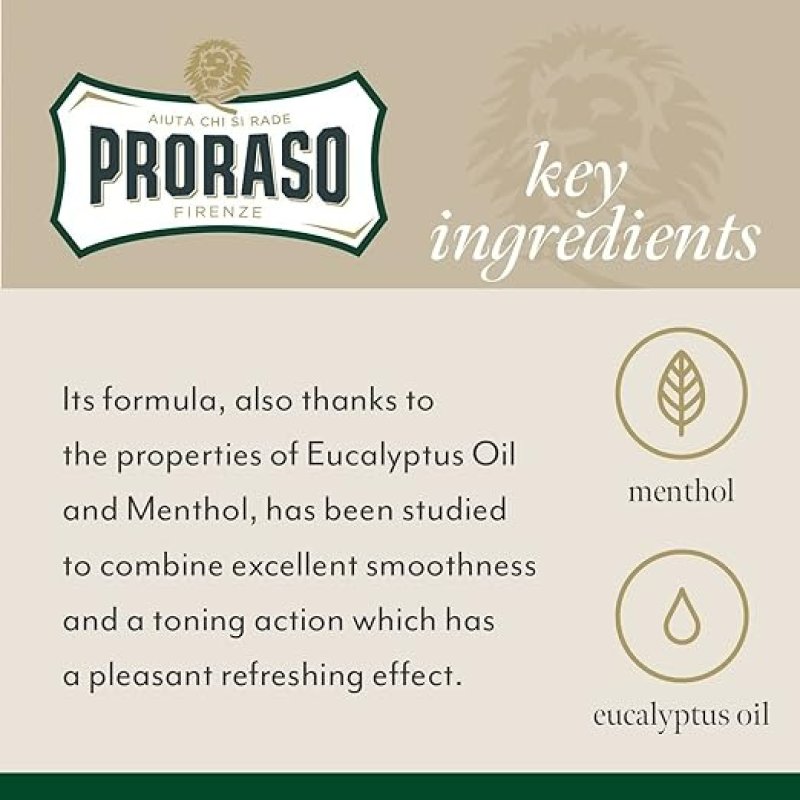 PRORASO REFRESHING SHAVING CREAM FOR MEN